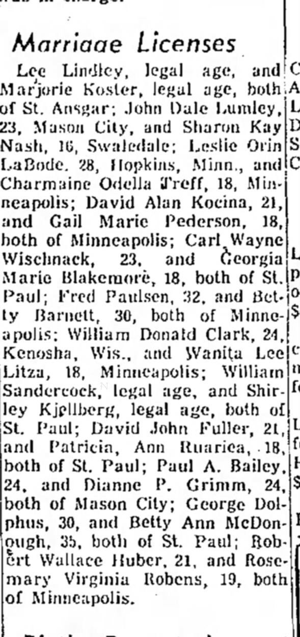 Clipping from Globe-Gazette